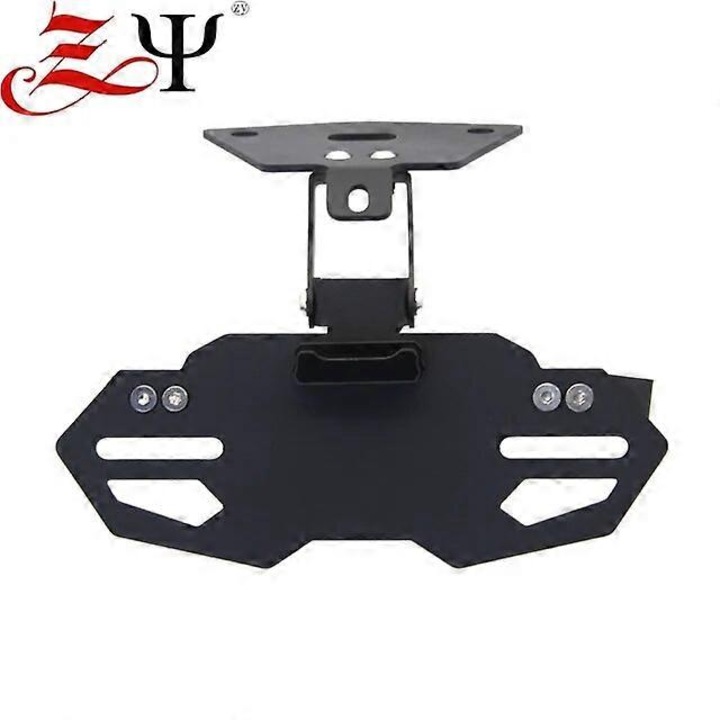 Suport placuta de inmatriculare motocicleta cu LED pentru Aprilia RS660, Tuono 660, RSV4, 2021-2023, inox, negru