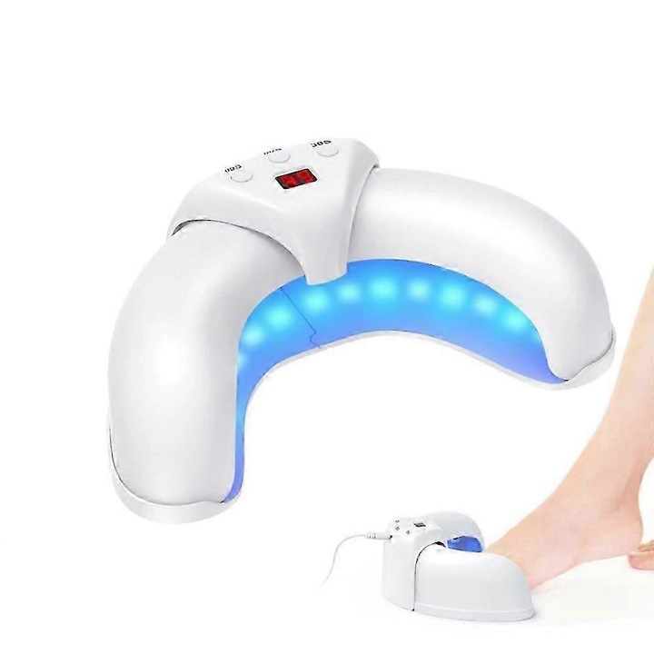 Dispozitiv de tratament pentru ciuperca unghiilor Welnax BioClear, tehnologie laser avansata, alb, set 1 buc