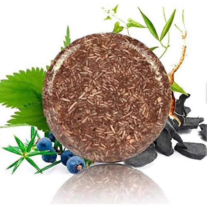 Sampon solid pentru intunecarea barbii, 60g, 6x6x2.5cm, utilizare variata