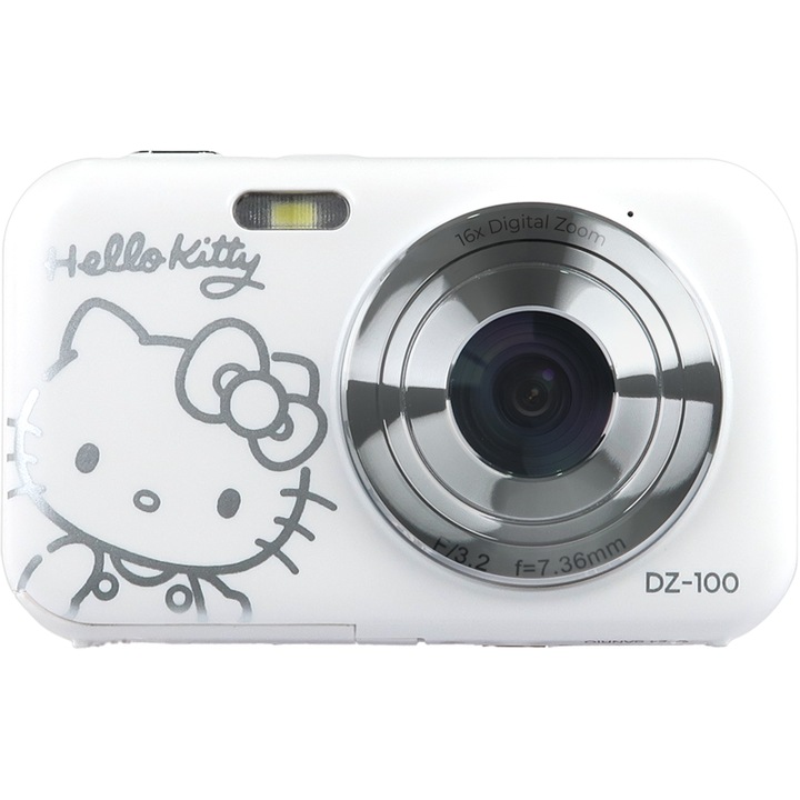 Yashica Hello Kitty DZ-100 kompakt fényképezőgép, fehér