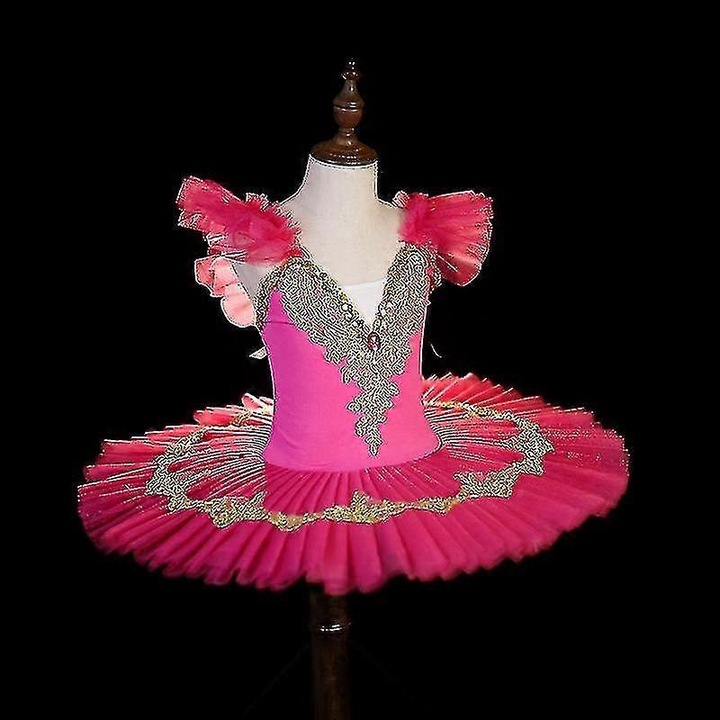 Fusta Tutu de Balet pentru Copii, Costum Balerina, 150cm inaltime, roz