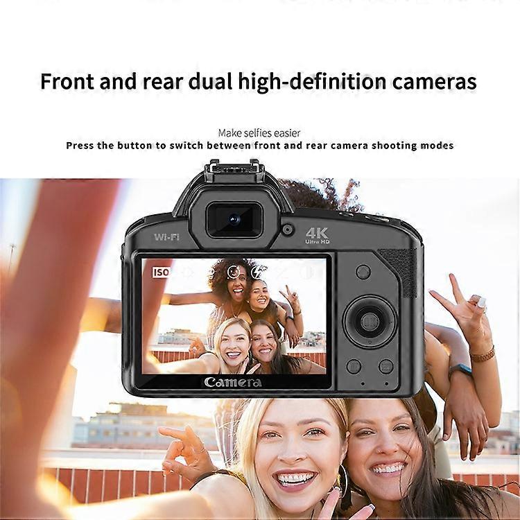 Camera video D5, 64MP, 4K, Wi-Fi, 13x12.5x9.5cm - eMAG.ro