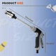 Pistol de spalat cu presiune, accesorii incluse, design rotativ, 3 conectori rapizi