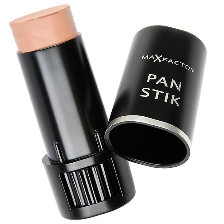 Fond de ten Max Factor Pan Stik 30 Olive, 9g, aplicator stick, acoperire maxima