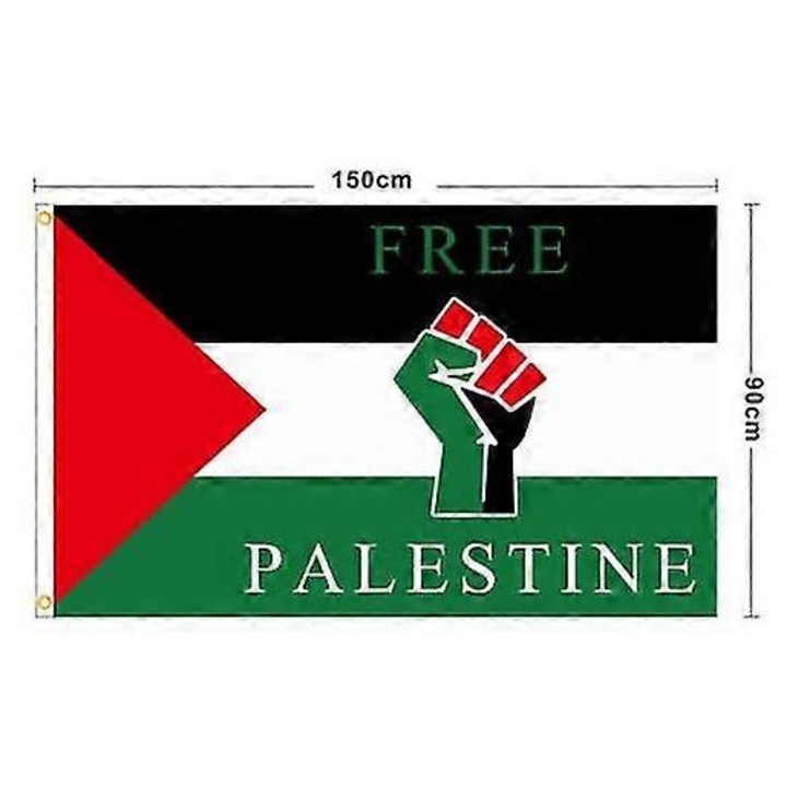 Steaguri Palestiniene, Steag Palestinian pentru Libertate, 3x5 Ft, Sunt alaturi de Palestina - MxbcStyle 2