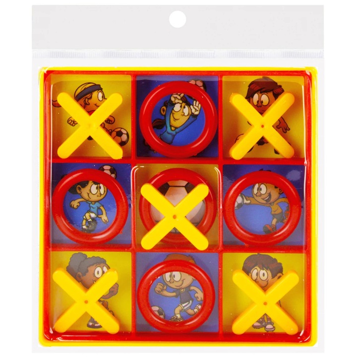 Семейна игра Mega Creative, Морски Шах, Х и О, 5 части Х и 5 части О, Удобна цветна кутия, 10х10 см