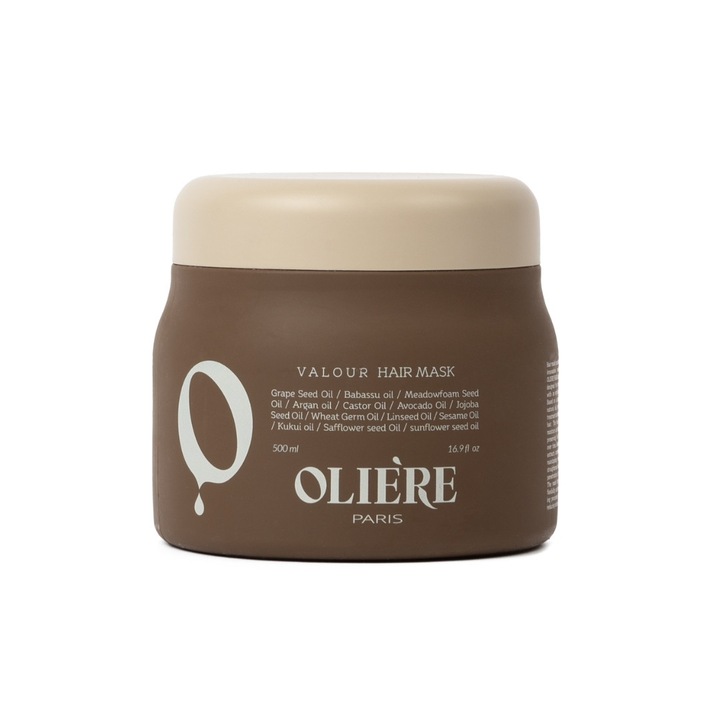 Masca de par pentru par deteriorat Oliere Paris Valour, 500 ml
