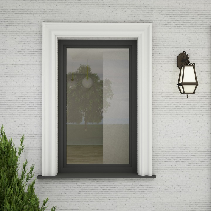 Baghetă decorative, Universal, maro, 130x40x2000mm