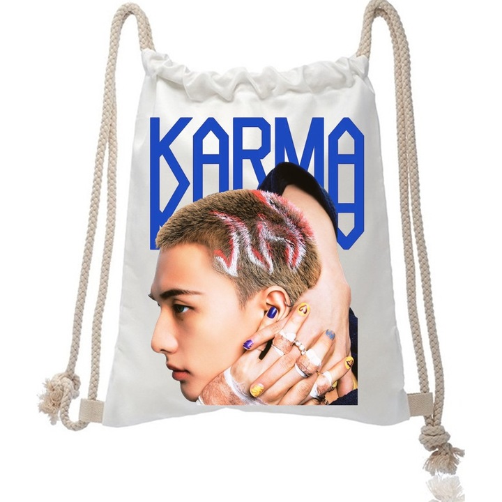 Rucsac personalizat stray kids karma hyunjin kpop, 34 x 44 x 1 cm