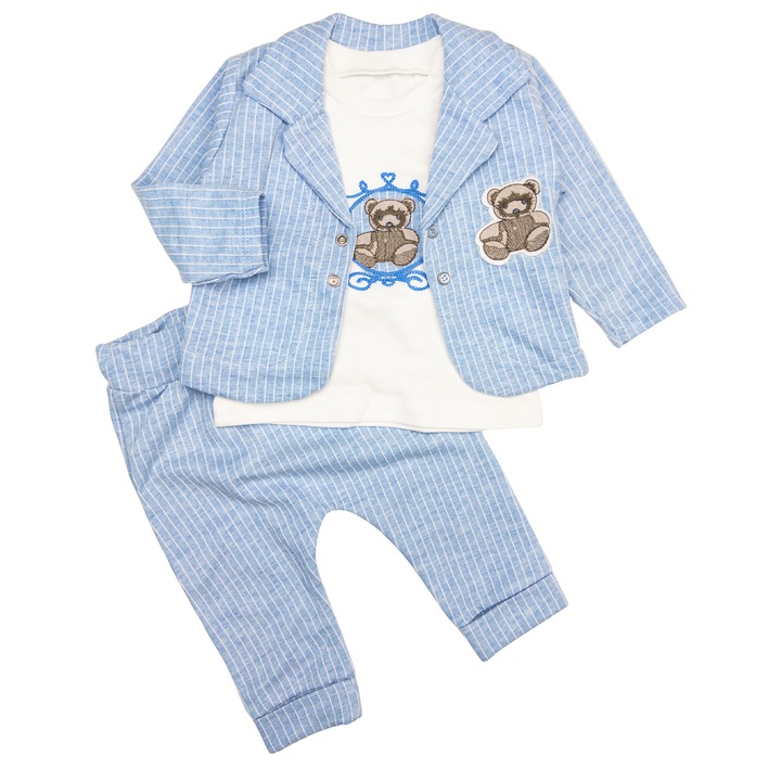 Compleu pentru bebelusi, 3 piese, model Elegance 7645