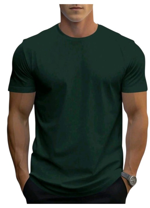 Férfi lezser póló, menő, egyszerű, M