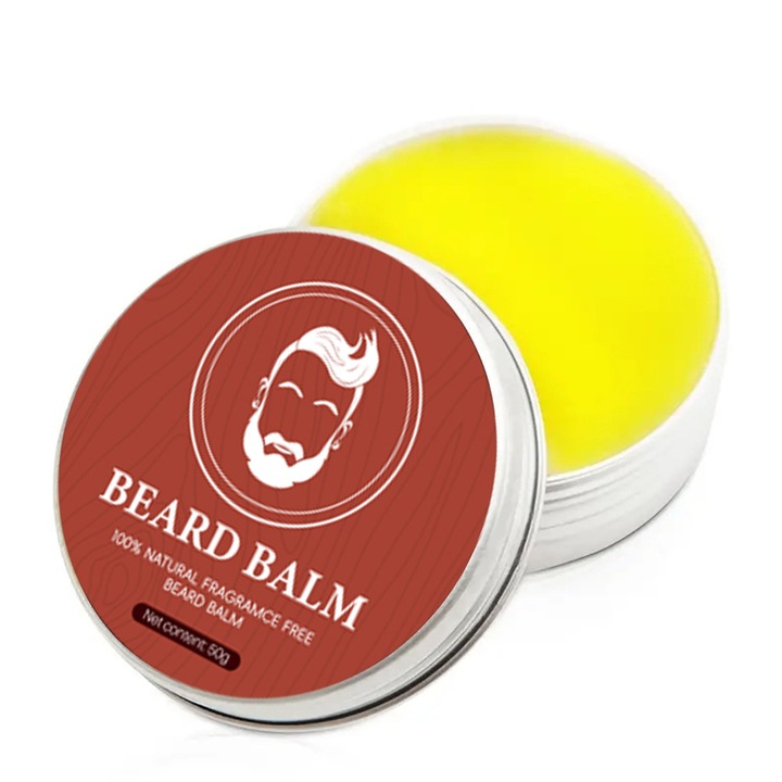 Balsam de barba natural cu ceara, parfum de vanilie, hidratare si netezire