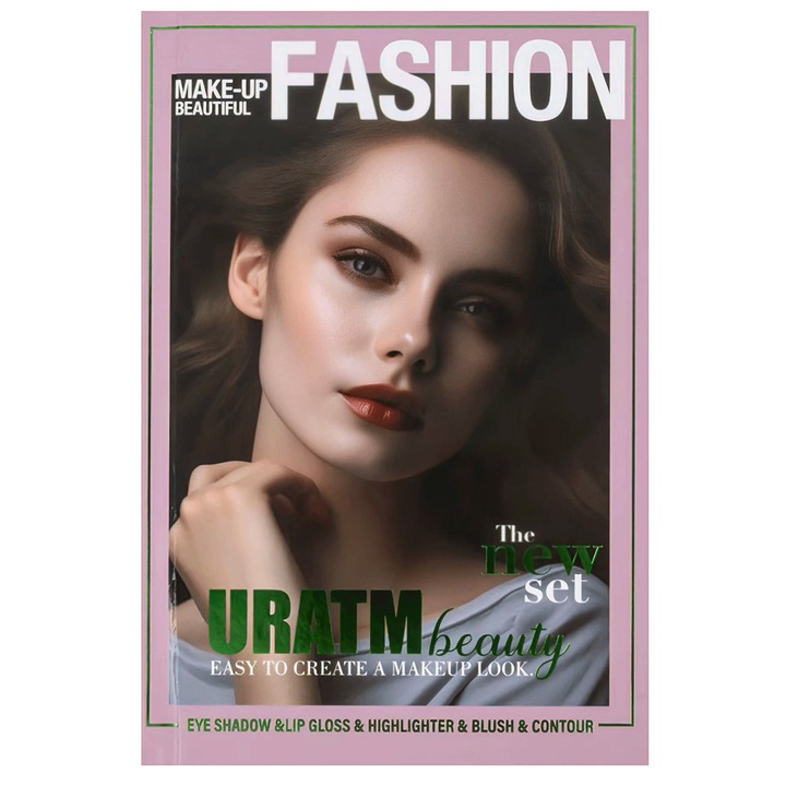 Paleta de farduri 67 nuante, URATMbeauty, solida, multifunctionala, multicolor