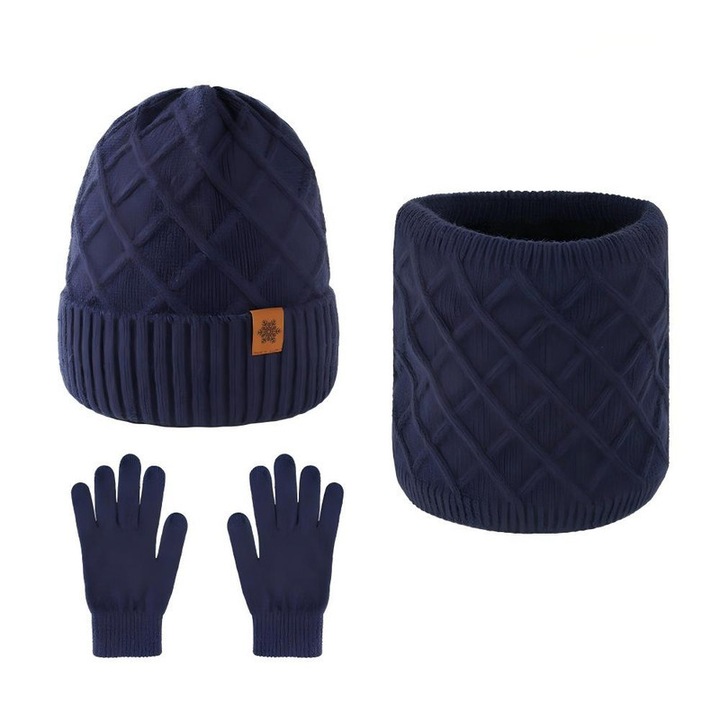 ​​Set Caciula, Esarfa, Manusi - Protectie Tripla iarna, Impermeabil si Usor, Design Modern pentru Drumetii si Zapada​​