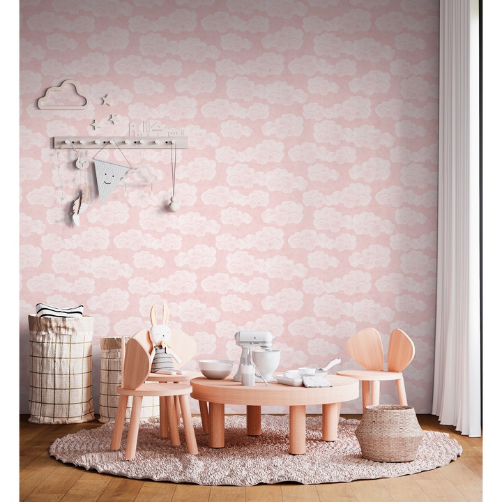 Tapéta flizelinat Artis Lilly & Luis, vinil, 0,53m x 10,05m, többszínű