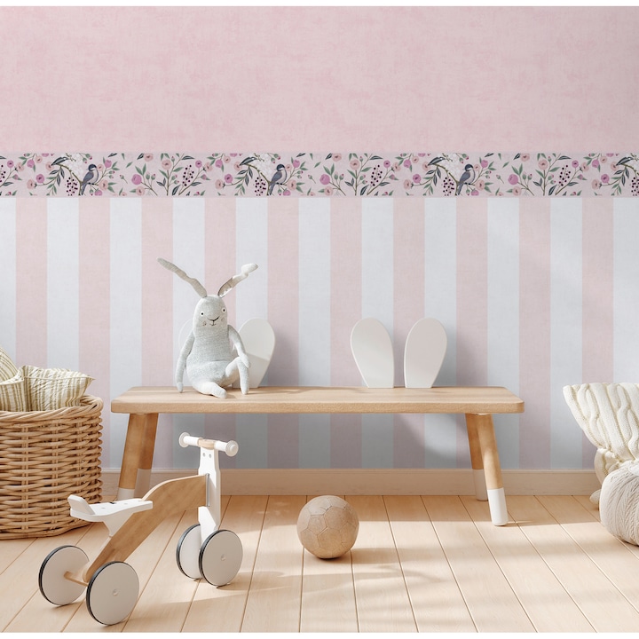 Klasszikus Artis Lilly & Luis tapéta, 0,53x10,05 m, többszínű, tartós, vinil