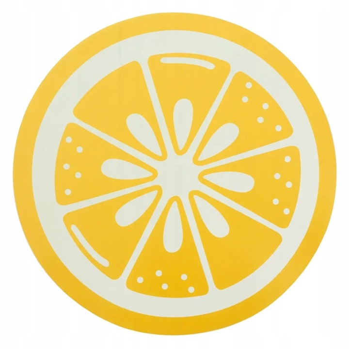 Mata de masa rotunda 38cm, Altom, motiv citrice, galben, material plastic