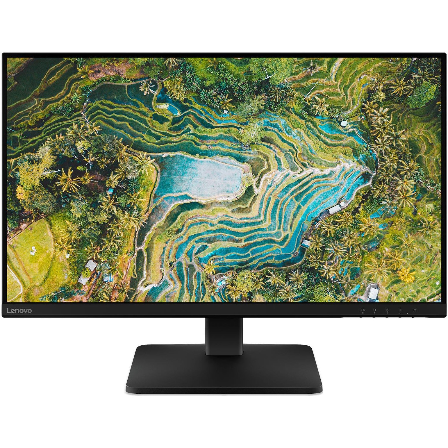 Monitor LED Lenovo L27qe, 27", QHD (2560 x 1440), IPS, 100 Hz, 4ms, Anti-glare, HDMI, DisplayPort, Negru