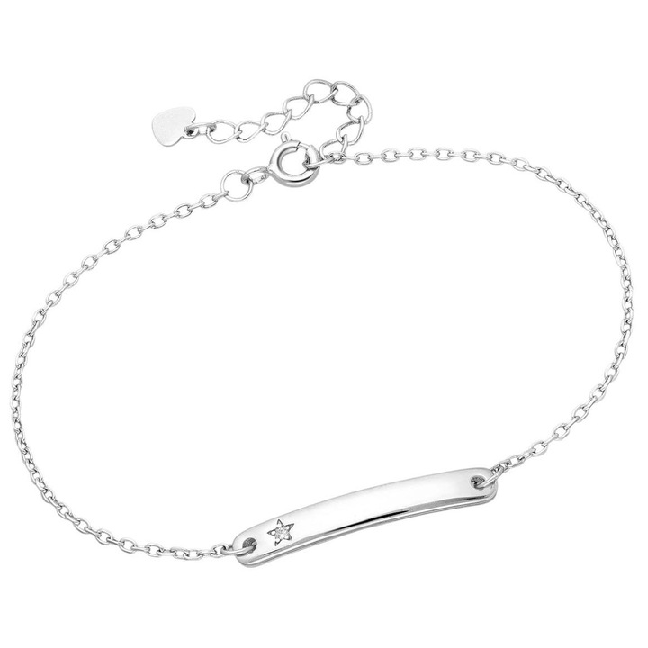 Bratara din argint 925 Silver Star cu steluta din zirconiu, reglabila