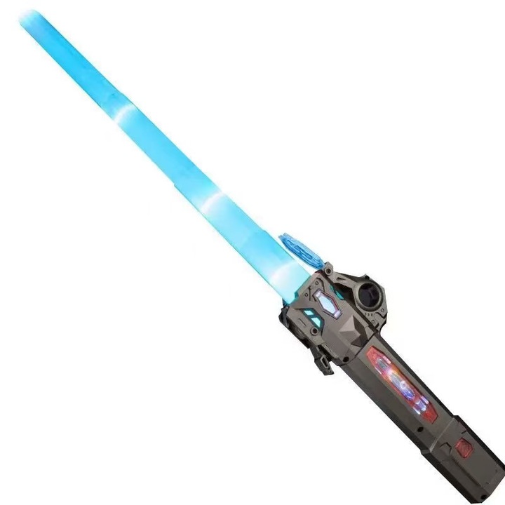 KitsKap® Lézerkard Star Wars Teleszkópos Haj Lézerkard 2 az 1-ben Színes LED Villogó Harci Hangeffektek Több Mód Súlyérzékelő USB Közvetlen Töltés