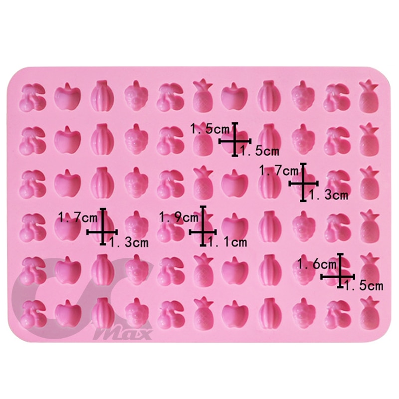 Jeleuri Roz Forma din Silicon Premium Antiaderent cu Pipeta CCmax pentru 66 Jeleuri ...