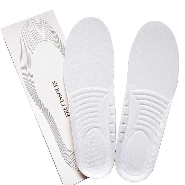 Set 2 Branturi tip Talpici, din spuma, marime universala, albe