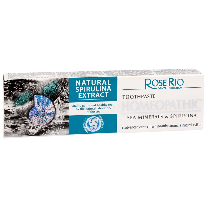 ART.ROZNE MK fogkrém természetes spirulina kivonattal, 65ml, fluoridmentes, cukormentes