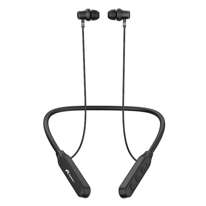 RG-C1P – Bluetooth 6.0 nyakpántos fülhallgató, mágneses kikapcsolás, 35 óra üzemidő, ENC zajcsökkentés, Type-C gyors töltés, fekete