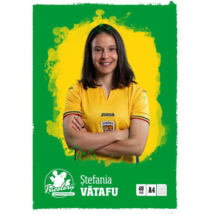 Caiet dictando A4, Carturesti, 48 file, verde, Stefania Vatafu