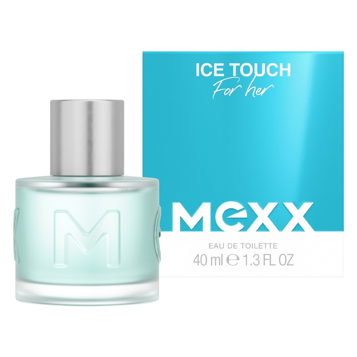 Apa de toaleta pentru femei Mexx Ice Touch, 40 ml, note florale/menta