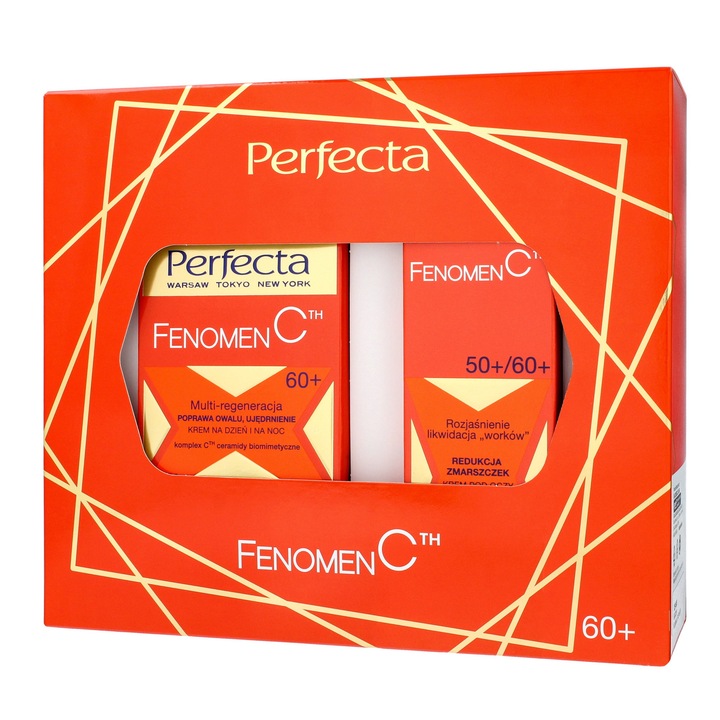 Perfecta Fenomen C készlet, arckrém 60+, szemkrém, többszínű