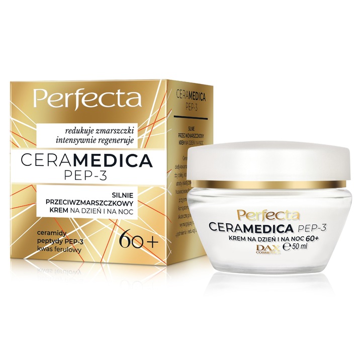 Dax arckrém, Ceramedica, PEP3 60+, hidratálás, feszesség, 50ml