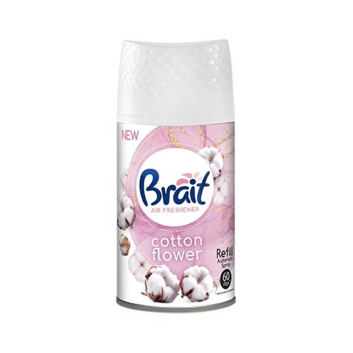 Odorizant de camera BRAIT cu flori de bumbac - reumplere 250 ml