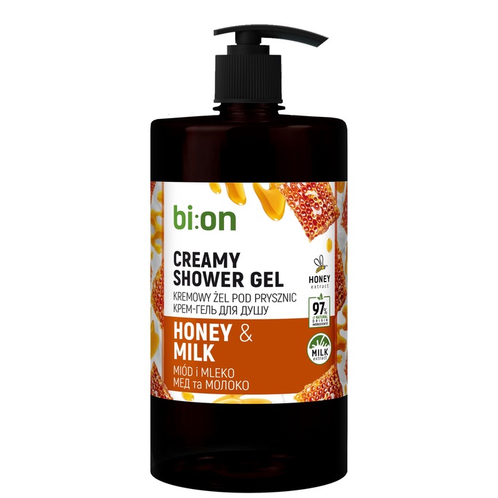 BIO NATURELL Krémes tusfürdő mézzel és tejjel 946 ml