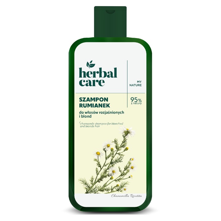 Шампоан за коса Farmona Herbal Care за светла и руса коса, с екстракт от лайка, 330 мл