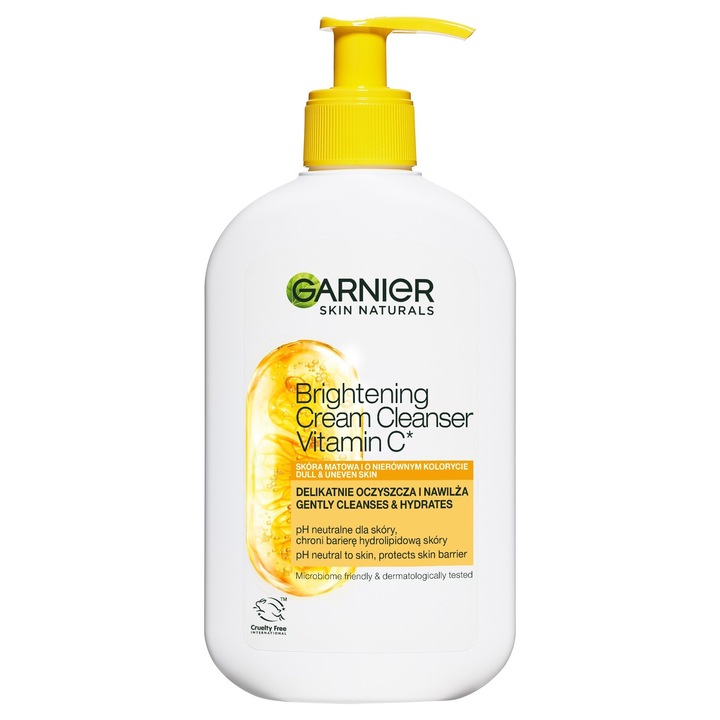 Garnier Skin Naturals ragyogást fokozó tisztító emulzió C-vitaminnal, 250ml