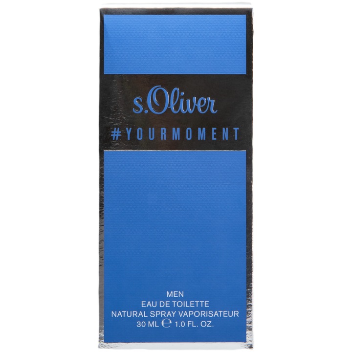 S.Oliver Yourmoment apa de toaleta barbati 30 ml, aromat, lemnos