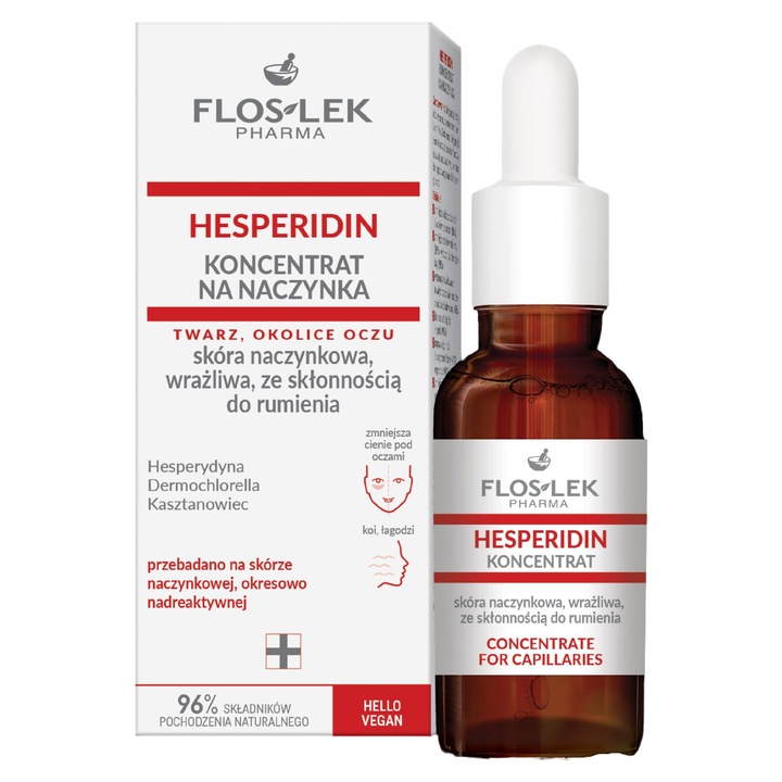FLOSLEK кожен серум, Хесперидин, 30 ml, за чувствителна кожа
