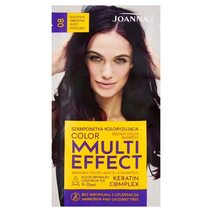 Sampon Joanna Multi Effect Color Keratin Complex - 08 Juicy Eggplant 35g
