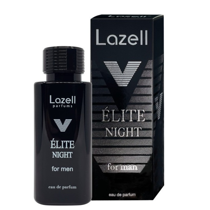 Férfi parfüm Lazell Elite Night 100 ml, gyümölcsös és virágos jegyekkel