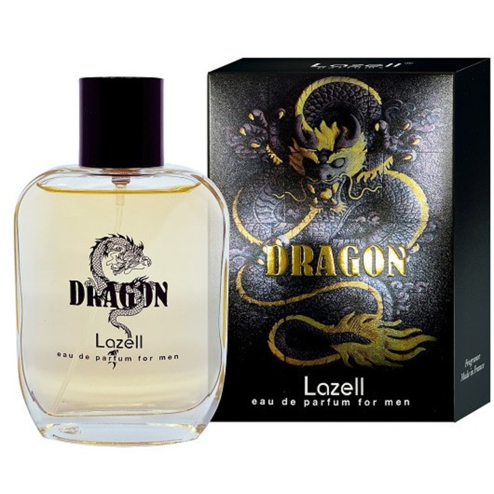 Férfi parfüm, Lazell, Dragon, 100 ml, citrin, zsálya
