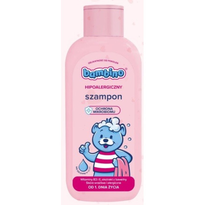 Nivea gyermek sampon, 400 ml, B3-vitaminnal, érzékeny hajra és fejbőrre