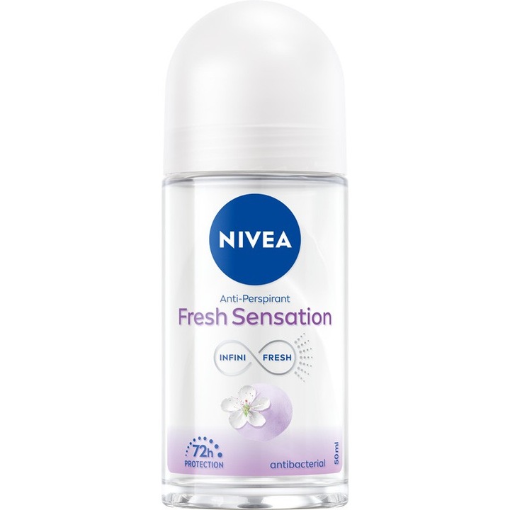 Дезодорант антиперспирант Nivea Fresh Sensation, 72 часа защита, 0% алкохол, 50 мл