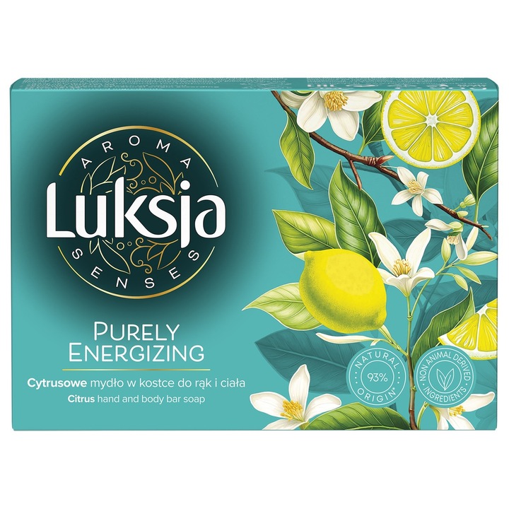 LUKSJA Aroma Senses Чисто Енергизиращ сапун, 90 г, цитрус, с жасминови цветове