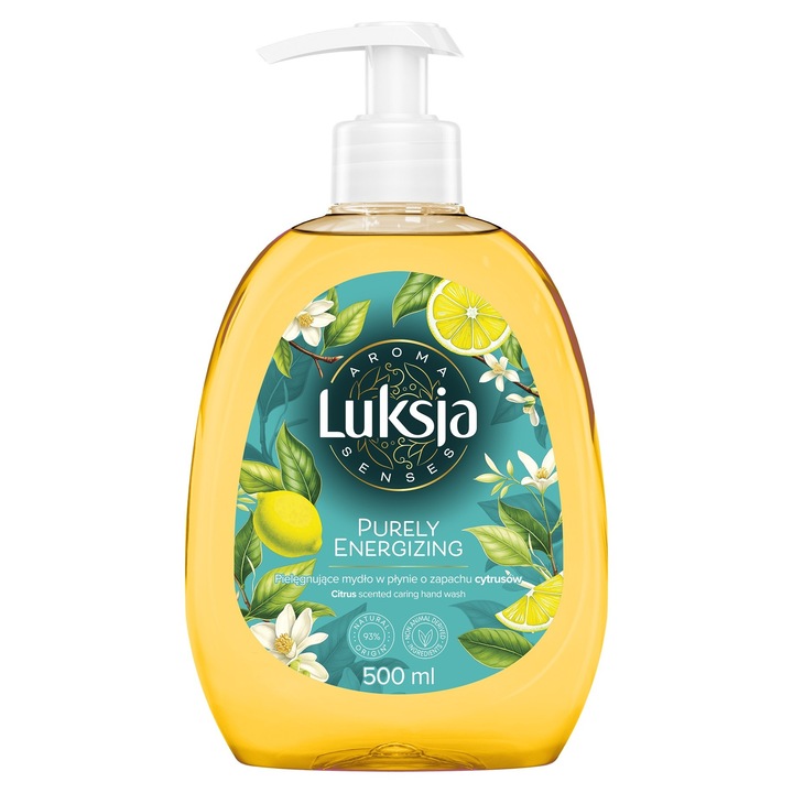 LUKSJA Aroma Senses Purely Енергизиращ подхранващ течен сапун с цитрусов аромат 500 мл