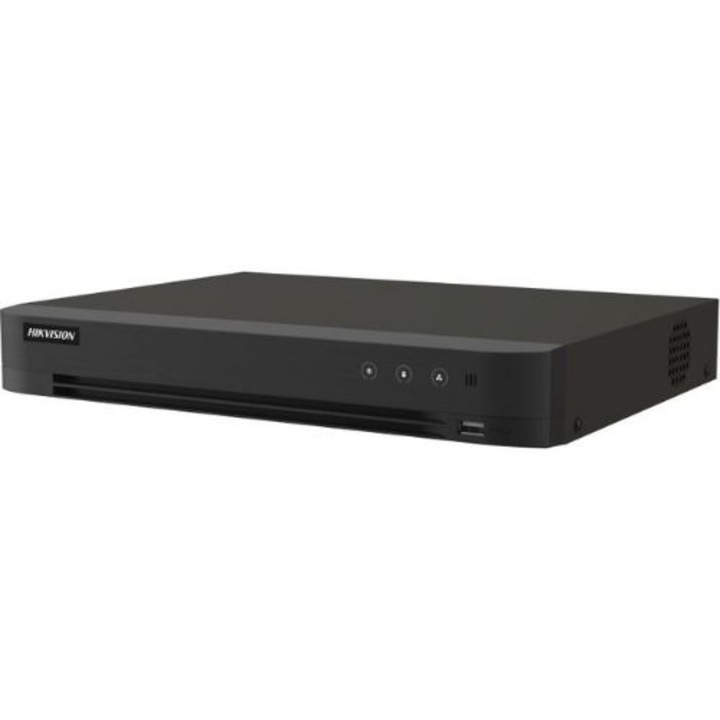 DVR Hikvision iDS-7204HTHI-M1/XT, 4 canale analogice + 4 IP, 8MP/4K, HDMI 4K, HDD 12TB, 319x235x48mm