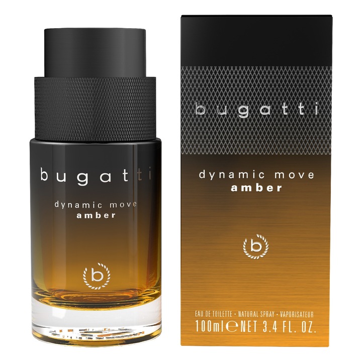 BUGATTI toalettvíz, DYNAMIC MOVE AMBER, 100ml