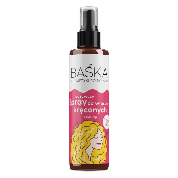 Spray nutritiv pentru par cret, SOLVERX, trandafir, 200 ml