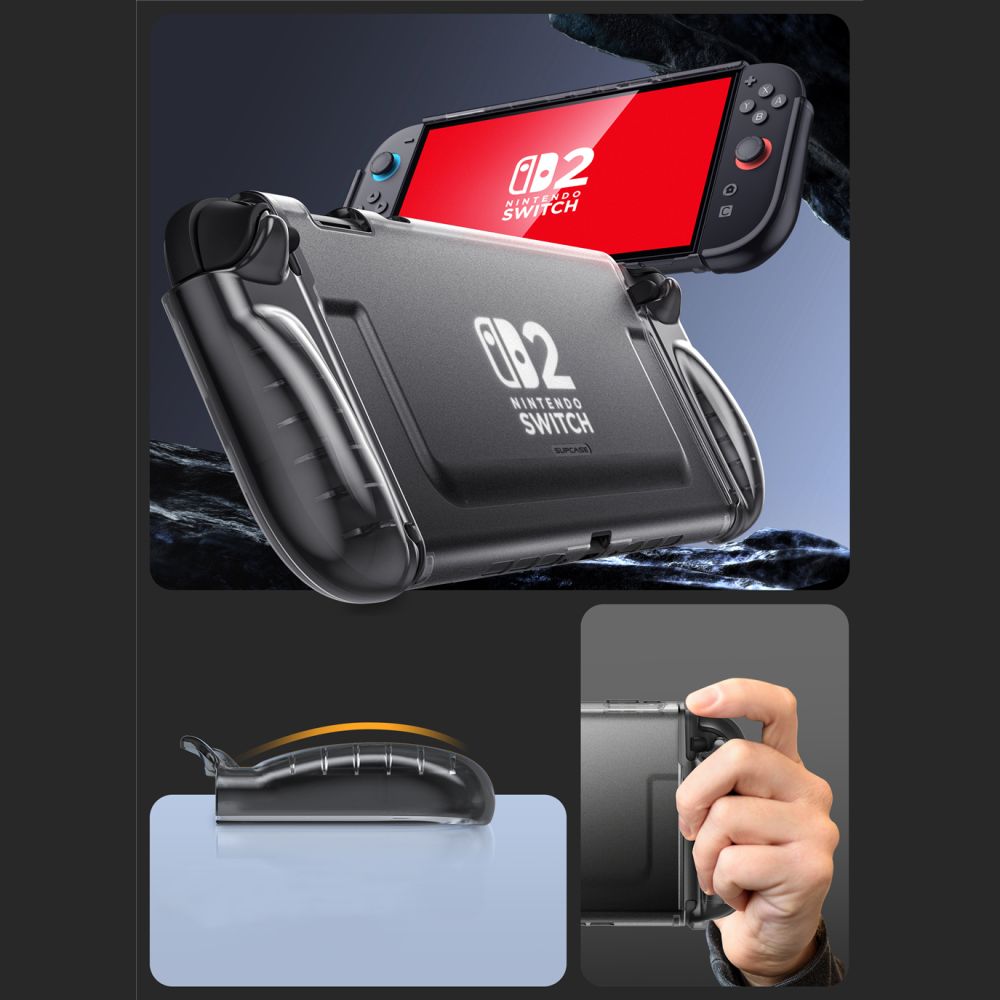 Carcasa Supcase Crystal, compatibila cu Nintendo Switch 2, X-Shock