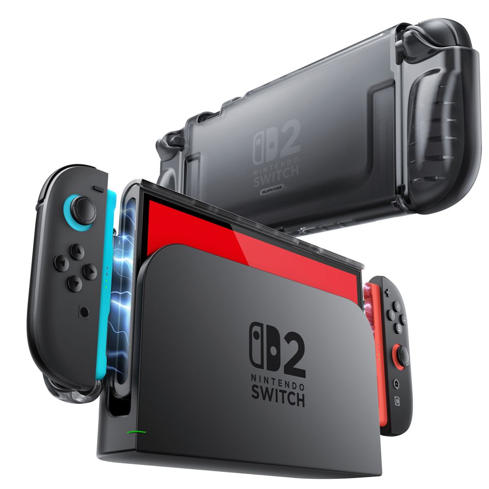 Nintendo Switch shou Carcasa Supcase Crystal, compatibila cu Nintendo Switch 2, X-Shock